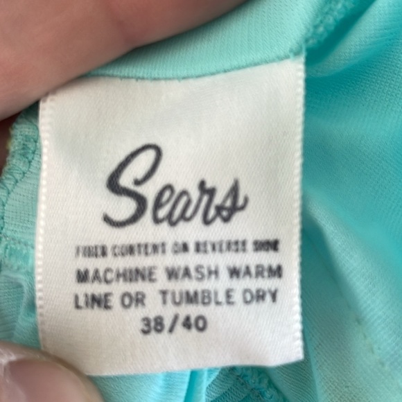 Vintage 1960's Sears nightgown with robe with embroidered flower trim size 38-40 - Picture 6 of 9